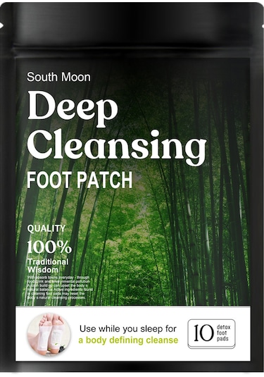 Mufunye Doğal Bambu Kömürlü Ayak Bantları - Stres Giderici, Rahat Uyku Sağlayan Masaj Pedi 10 Adet Beyaz