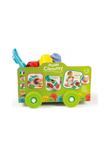 17315 Baby Clementoni. Soft Clemmy - Yumuşak Blok Duyusal Araba /