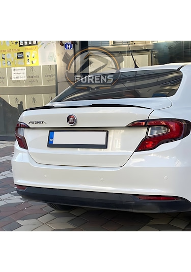Fiat Egea Bagaj Üstü Yarasa Spoiler Piano Black 2015-2023 Uyumlu
