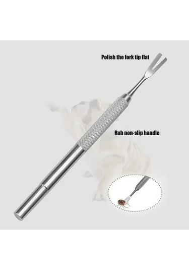 Chuangyinshop 2li Kutu Seti Paslanmaz Çelik Kedi Köpek Pire Kene Tırnak Bakım Aracı