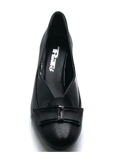 Punto 533052 Bayan Topuklu Siyah Ayakkabı Yeni Sezon Siyah