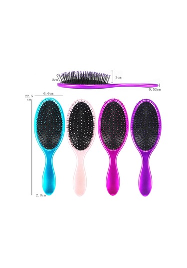 Homyl Oval Naylon Kürek Fırça Masaj Minderli Saç Fırçası