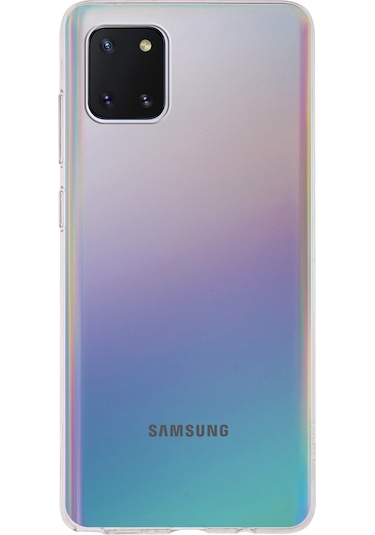 Samsung Galaxy Uyumlu Note 10 Lite 1mm Silikon Şeffaf Kapak