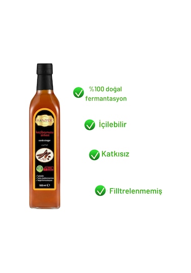 Hanzade Bitkisel Keçiboynuzu Sirkesi 500 ML