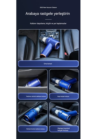 Ebedi Şans8000pa Emişli Taşınabilir Elektrikli Süpürge-beyaz 01