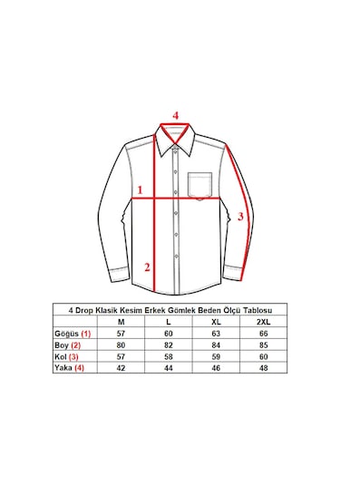 Krem Ekstra Büyük Yaka 4 Drop Rahat Kesim Micro Kumaş Kol Düğmeli Regular Fit Erkek Gömlek - 189-10-dc24w 001