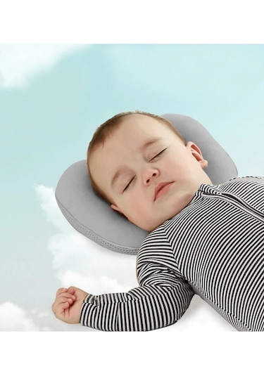 Lucky Day Bebek Düz Kafa Yastığı Gri
