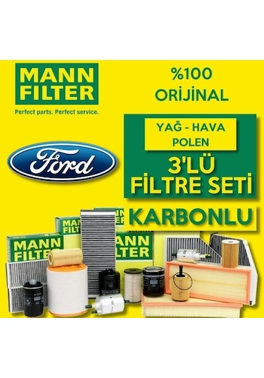 Ford Focus 1.5 Tdci Mann Filtre Bakım Seti 2015-2017 (495584971)