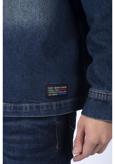Lee Cooper Karela Erkek Jean Gömlek-17123-heındall Blue Mıd Lacivert