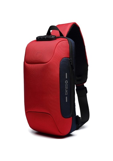Ozuko Kamp Yürüyüş Açık Hava Erkek Omuz Çantası - Kırmızı