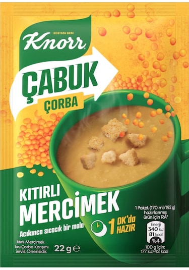 Knorr Çabuk Çorba 6 Çeşit 36 Lı Karma Paket