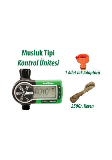 Rain Bird 1zehtmr Musluk Tipi Kontrol Ünitesi 1 İstasyonlu, Teflon Ve Adaptör Seti