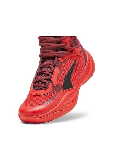 Puma Playmaker Pro Mid Jr Kırmızı Unisex Basketbol Ayakkabısı 37833013 Kırmızı
