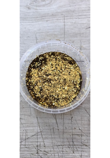 Boya İçerisine Katılan Sim Büyük Kesim Altın Sarı 50 Gr