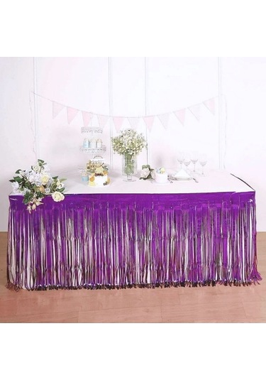 Metalize Mor Masa Eteği Tüm Yaşlar
