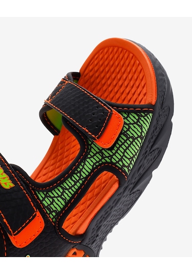 Skechers S-lights: Creature-splash Büyük Erkek Çocuk Siyah Işıklı Sandalet 400614l Bkor Siyah