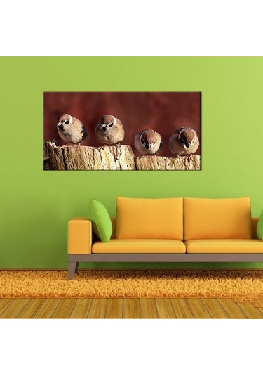 Serçeler Kanvas Tablo