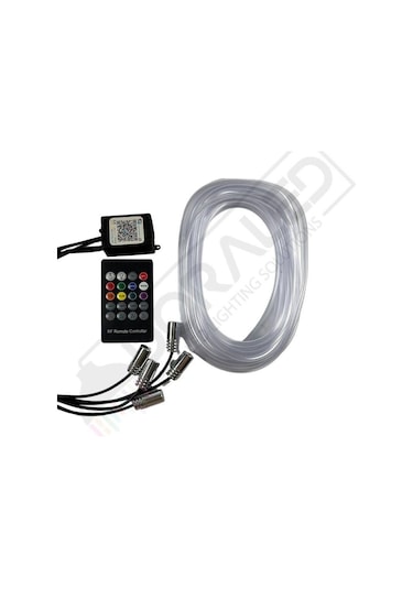 Araç Içi Atmosfer Ambiyans Led Neon Ip Led Rgb App Kontrollü 5 Parça