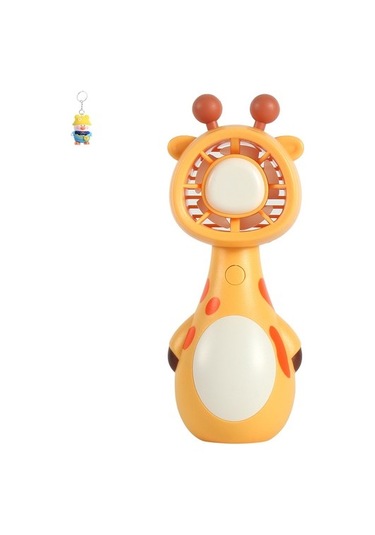 Runxi Life Hall Karikatür Sevimli Evcil Hayvan Mini El Fan Usb Öğrenci El Küçük Fan Vymmy5 Açık Sarı