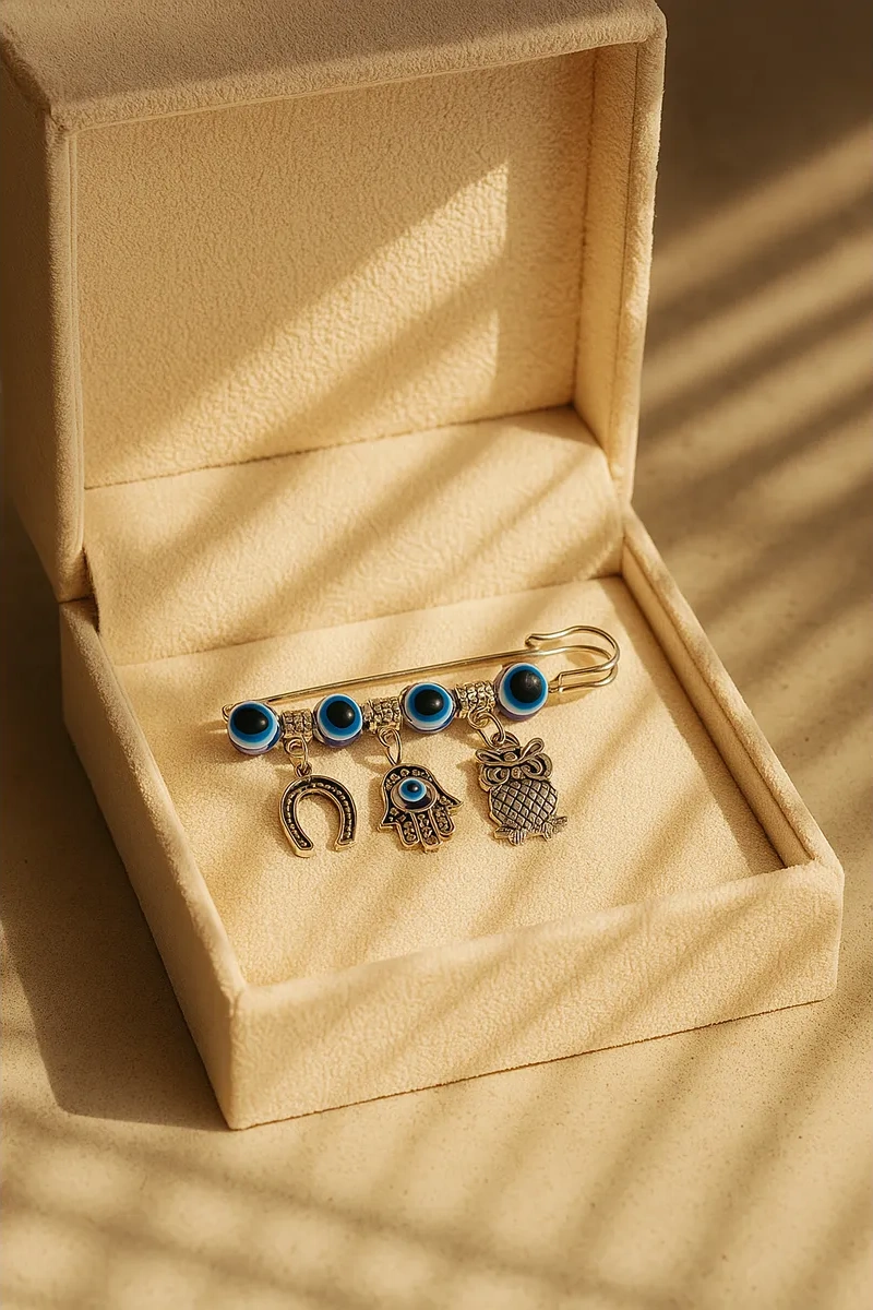 Queen Fair Dekoratif İğne Nazar Kurdu Koruyucu 16515141 Mavi