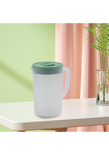 Suntek Magideal Kapaklı Su Sürahisi Buzdolabı Ev Beyaz-yeşil