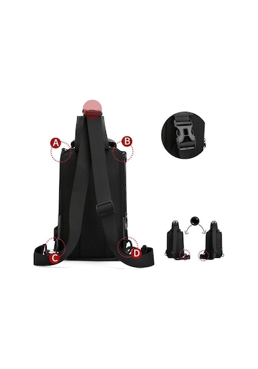 Haoshuai Hs1100-13 Omuz Çantası - Gri Standart