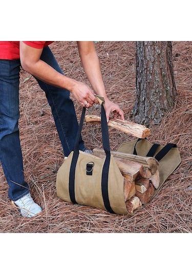 Trendooze Taşınabilir Taşıma Siyah Olan Odun Odun Kolları Kesim Kamp İyi İçin Hediyeler Hava Fonksiyonlu En Depolama Dayanıklı Çok Çantası, Çantası, Çantası, Açık Gm Siyah