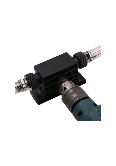 Mufunye Elektrikli Matkapla Çalışan Mini Pompa, Yüksek Akışlı Yağ/sıvı Çekici, 2 Adet Bağlantı Fişi İle Taşınabilir Tasarım