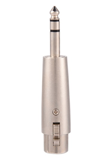 Lemestar 4 Adet 3-pin Xlr Dişi - Stereo 6.35mm 1/4" Adaptörü: Çinko Alyüminyum Kasa, Yüksek İletkenlik, Dayanıklı, Mikrofon/mikser Uyumlu
