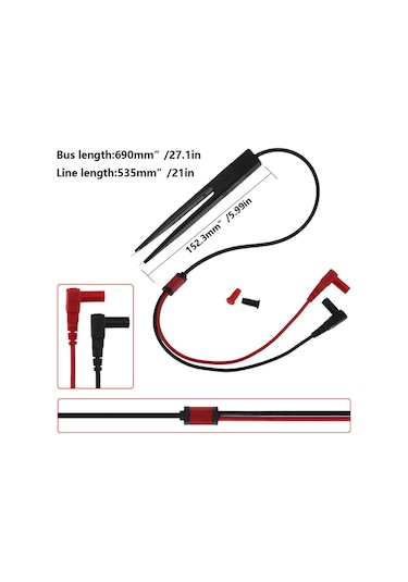 Smd Test Probu Direnç Kapasite Bobin Diyot Multimetre Avometre