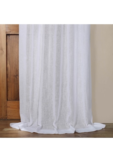 Evdepo Home Kullanıma Hazır Keten Tül Perde (541074505)