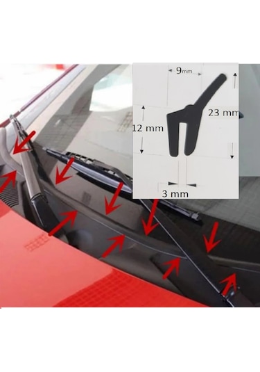 Ön Cam Dis Panel Mühür Fitili / Ön Kaput Su Engelleyici Fitil 433705963