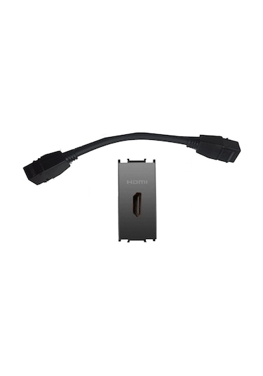 Viko Panasonic Modüler Füme Hdmı Konnektör Alt+kapak 1m - Wvtt14794dg-tr