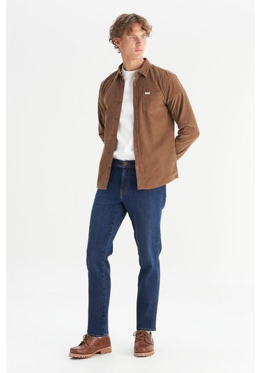 Wrangler Erkek Kadife Gömlek Camel Camel
