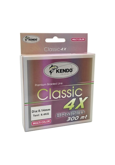 Kendo Classic 4x 300m Multicolor Örgü İp 0.20mm