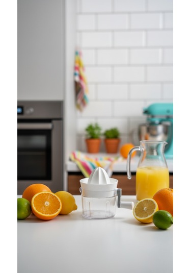 Ludıa Manuel Kollu Pratik Narenciye Sıkacağı Beyaz