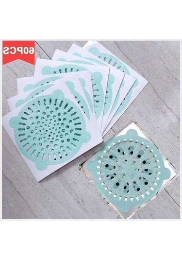 Fortunelane Banyo Mutfak Su Tüpü Saç Toplayıcı, 10cm Çaplı, 60 Adet Yeşil Paket Yeşil