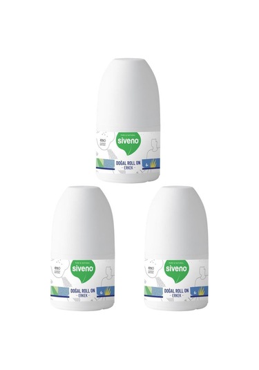Siveno %100 Doğal Erkek Roll-On Seti 3 x 50 ML