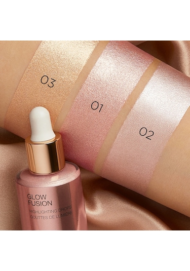 Kiko Aydınlatıcı Glow Fusion Highlighting Drops 01 Platinum Rose