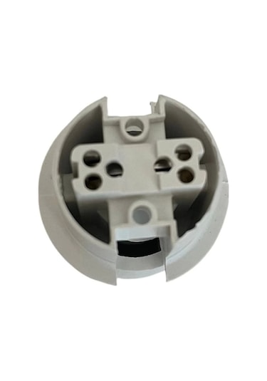 Italyan E14 Duy Mini Duy Bakalit Geçmeli Yarım Diş Beyaz 250v-2a 5 Adet