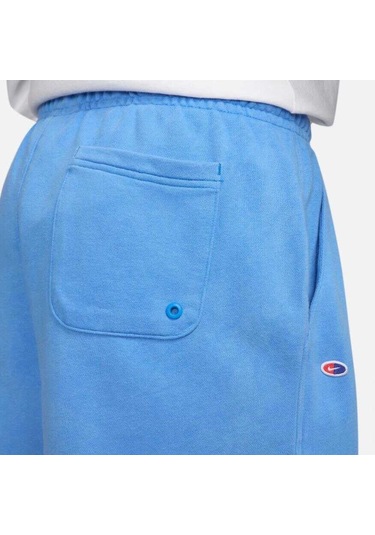 Club Fleece Short Fine 2.0 Bol Kesim Mavi Erkek Şort Mavi
