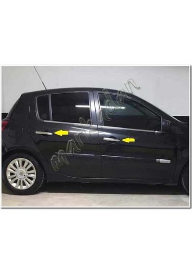 Markadan Renault Clio 3 Hb Krom Kapı Kolu 2006-2011 4 Kapı Paslanmaz Çelik