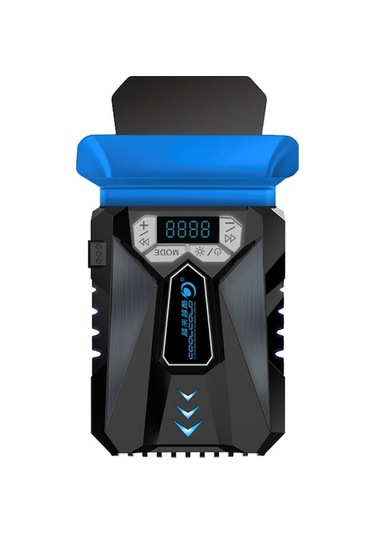 Coolcold K29 Dizüstü Hava Çıkarma Soğutma Fanı Taşınabilir Bilgisayar Soğutucu Akıllı Sıcaklık Kontrolü Nefes Işık Lcd Siyah F