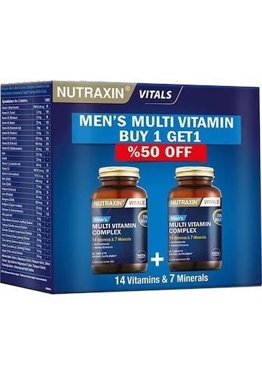 Nutraxin Men's Multi Vitamin Complex 2 x 60 Tablet