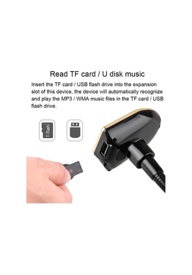 Ebitda Bluetooth Fm Transmitter, Kablosuz Radyo Adaptörü, Müzik Çal, Eller Serbest, 2 Usb Şarj, Fm Verici, Araç İçi, 53047272