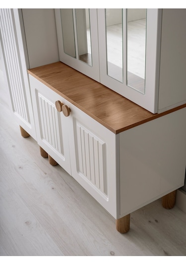 Tuna Mdf Portmanto Krem - Meşe