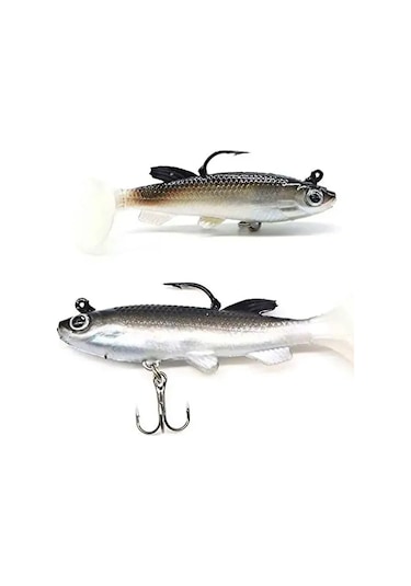 Neevoyu 85mm Yumuşak Yem Balık Avı Seti - 5 Adet Gerçekçi Yapay Balık + Aksesuarlar