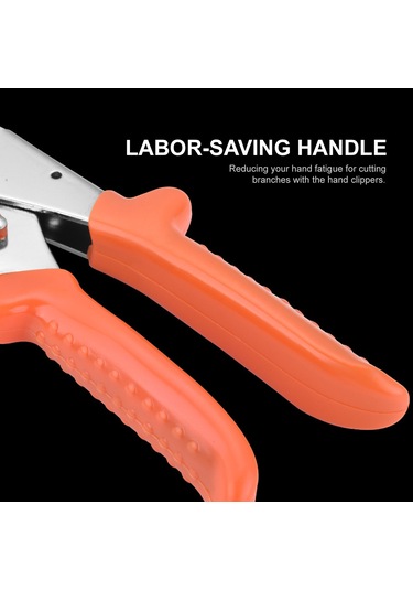 Qingmipy Büyük Boy Bahçe Ağaçları İçin Sk5 Çelik Güçlü Budama Makası - Ergonomik Tasarım, Otomatik Yay Ve Güvenlik Kilitli