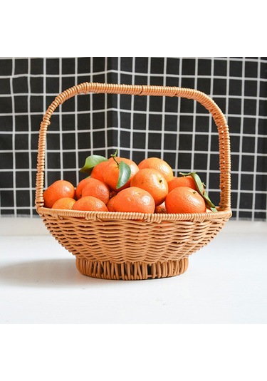 Homyl Açık Plaj Alışverişi Için Dokuma 14cmx25cm Kahverengi