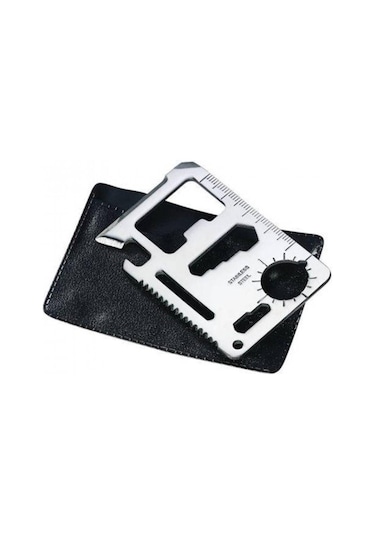 2 Adet Survival Acil Durum Kit Yardım Kartı 11 Fonksiyon Çok Renkli